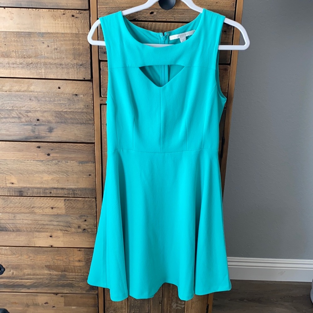 Lc Lauren Conrad Teal dress. Size 4.